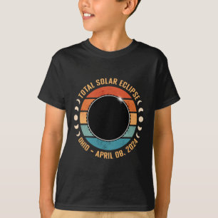 Camiseta Ohio 2024 Total Eclipse Solar Total Ruta De Totali