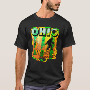 Camiseta Ohio Bigfoot Patrol State Sasquatch Hunter s Retro
