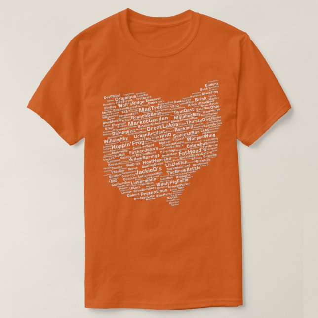 Camiseta Ohio Breweries (Diseño del anverso)