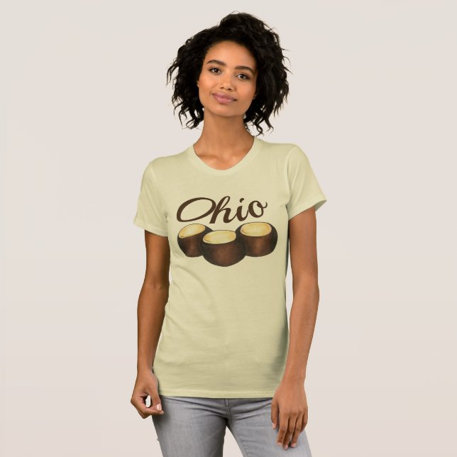 Camiseta Ohio Chocolate Peanut Butter Buckeye Nut Candy OH (Anverso completo)