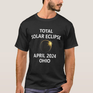 Camiseta Ohio Eclipse Solar 2024 Toledo Lima Canton Akron T