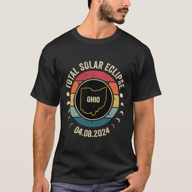 Camiseta Ohio Eclipse Solar Total 2024 Ap (Anverso)