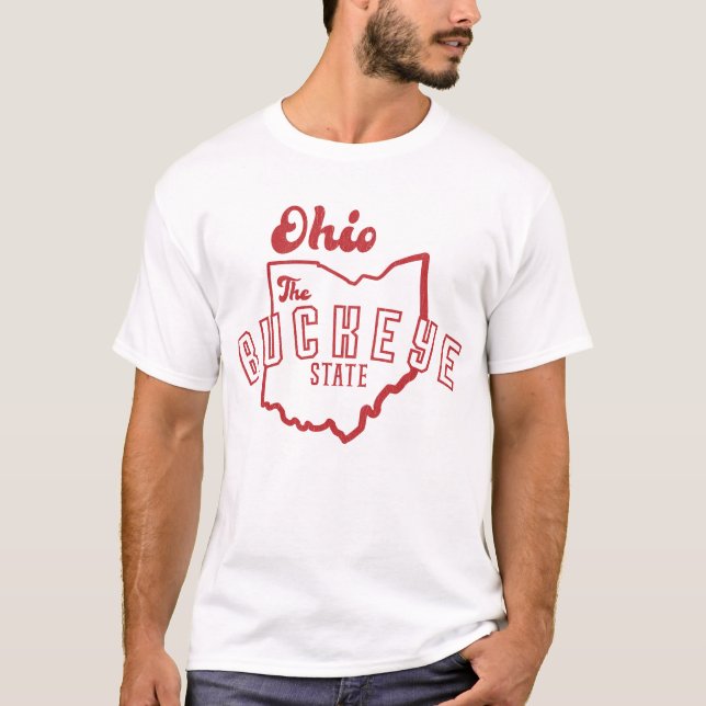 Camiseta Ohio El estado de Buckeye (Anverso)