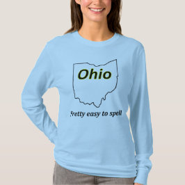 Camiseta Ohio - fácil bonito deletrear