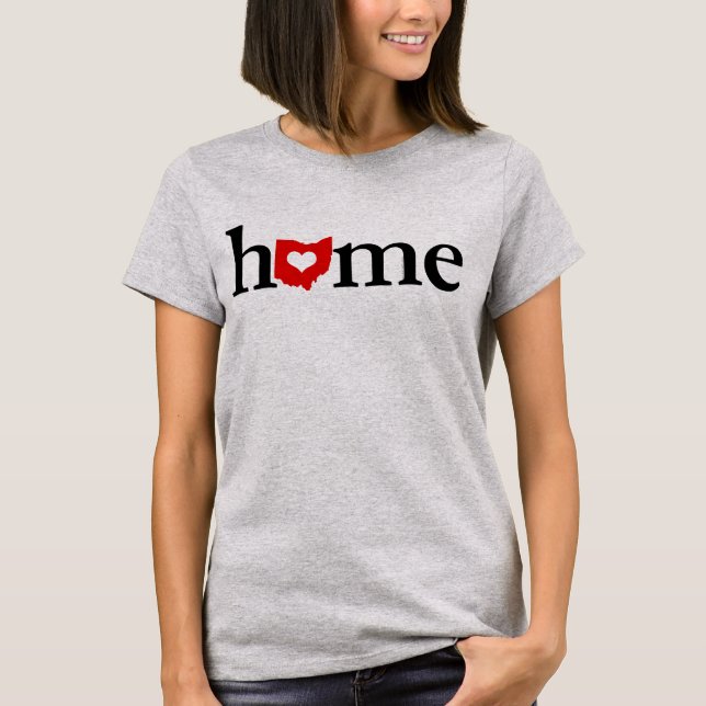 Camiseta Ohio Home Heart Love T-Shirt (Anverso)