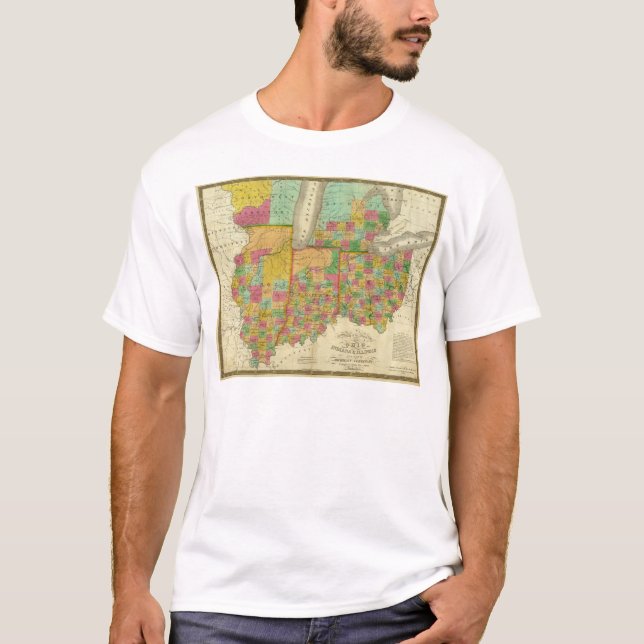 Camiseta Ohio, Indiana, e Illinois (Anverso)