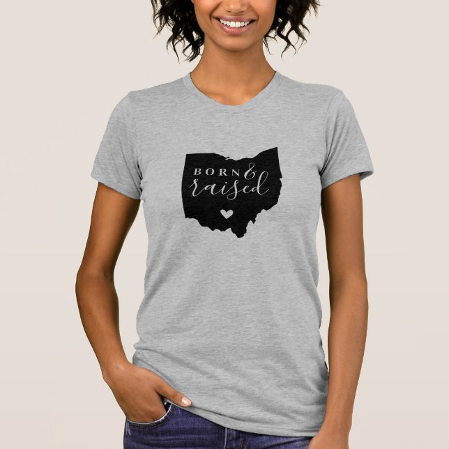 Camiseta Ohio Nació y creció el té estatal (Anverso)