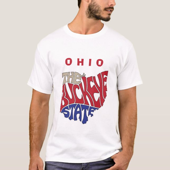 Camiseta Ohio Nickname Word Art (Anverso)