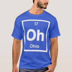 Camiseta Ohio OH, Elementos Periódicos de Mesa, 17º Estado 