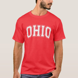 Camiseta Ohio OH Estados Unidos Ohio White Textos