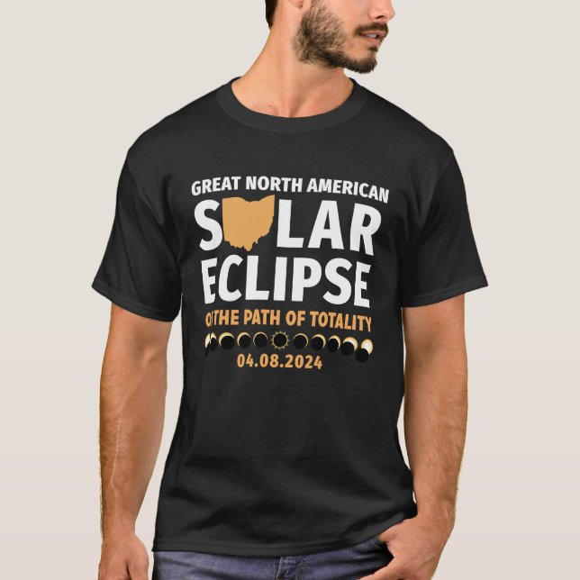 Camiseta Ohio On The Path Of Totality Solar Eclipse 04 08 2 (Anverso)