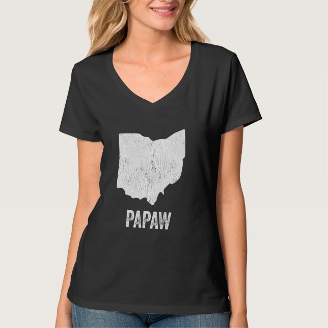 Camiseta Ohio Papaw Ohio Silhouette (Anverso)