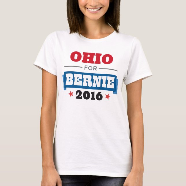 Camiseta OHIO PARA BERNIE SANDERS Flowy Long Sleeve T-Shirt (Anverso)