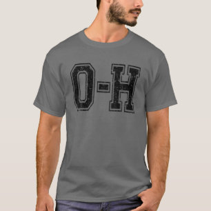 Camiseta Ohio Parejas O-H Comportando Divertidos Deportes D