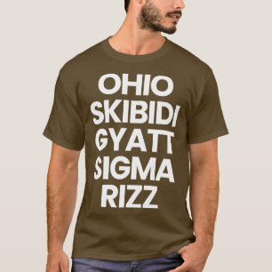 Camiseta Ohio Skibidi Gyatt Sigma Rizz