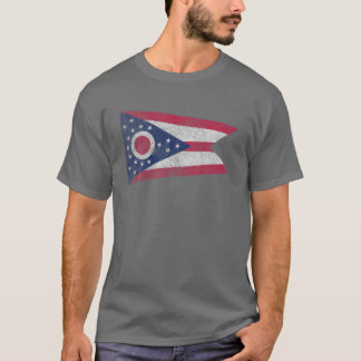 Camiseta Ohio Souvenir Bandera Estado Viaje Hogar Raíces de