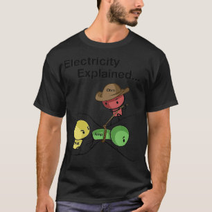 Camiseta Ohm Volt Amp Electricidad Explicada