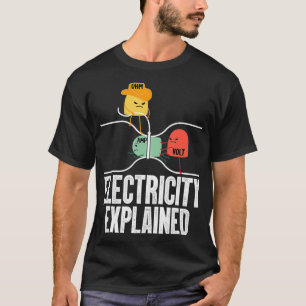 Camiseta Ohm Volt Amp Electricidad Explicada