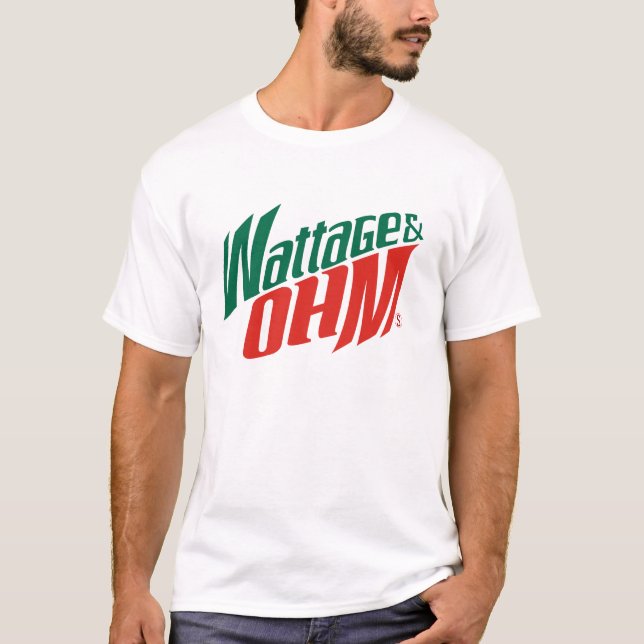 Camiseta ohmios del vatiaje (Anverso)