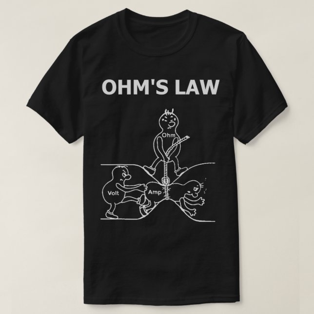 Camiseta Ohms Law Electrical Engineer Ohm Electronic (Diseño del anverso)