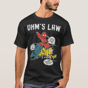 Camiseta Ohms Law Electricity Explicó Ingeniería Eléctrica