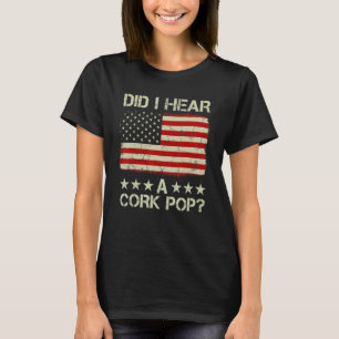 Camiseta Oí Una Antigua Bandera Estadounidense De Cork Pop