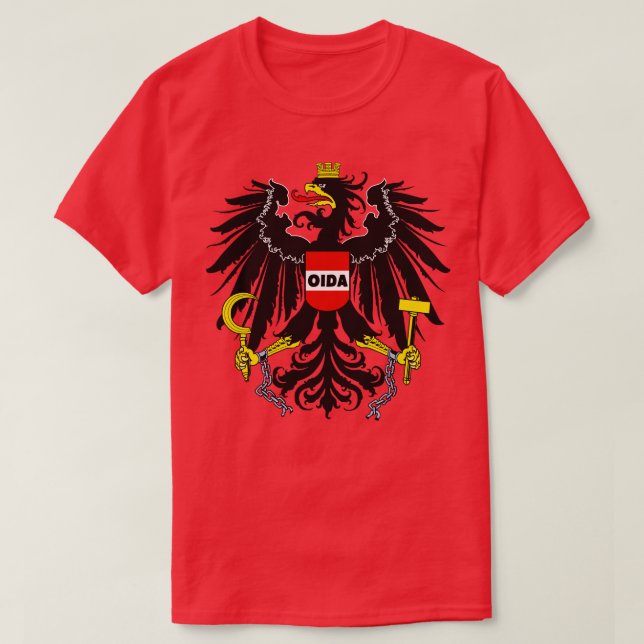 Camiseta Oida Austria Austria Dialect Eagle (Diseño del anverso)