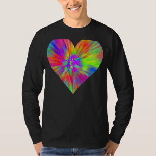Camiseta Oído de paz de tinte de empate Rótulo arcoiris col