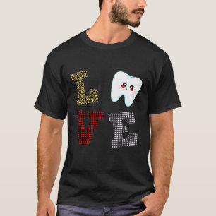 Camiseta Oído del Día de San Valentín Dentista Love Tooth D