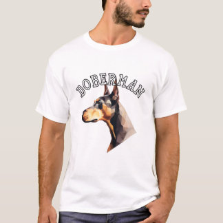 Camiseta oído natural Doberman