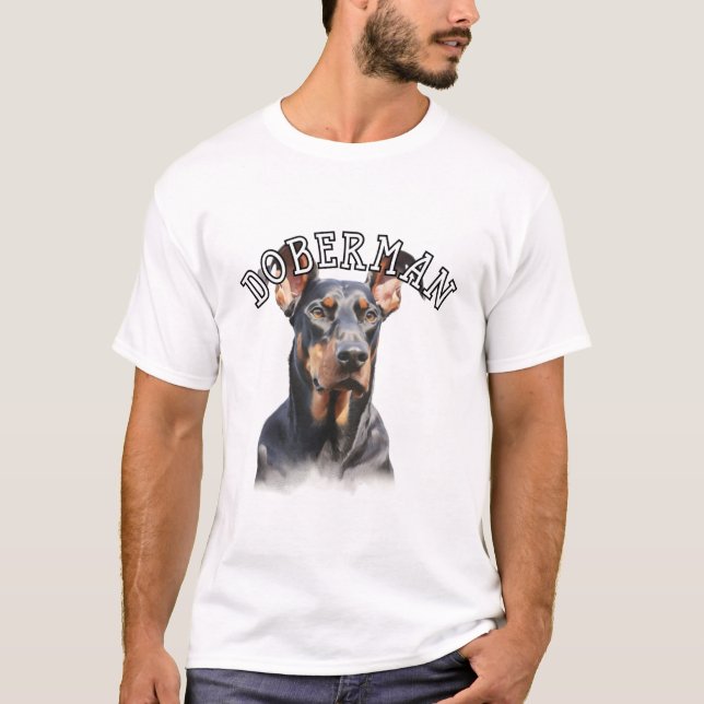 Camiseta oído natural Doberman (Anverso)