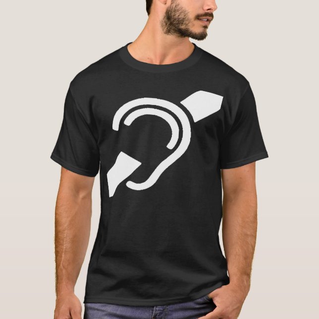 Camiseta Oído sordo (Anverso)