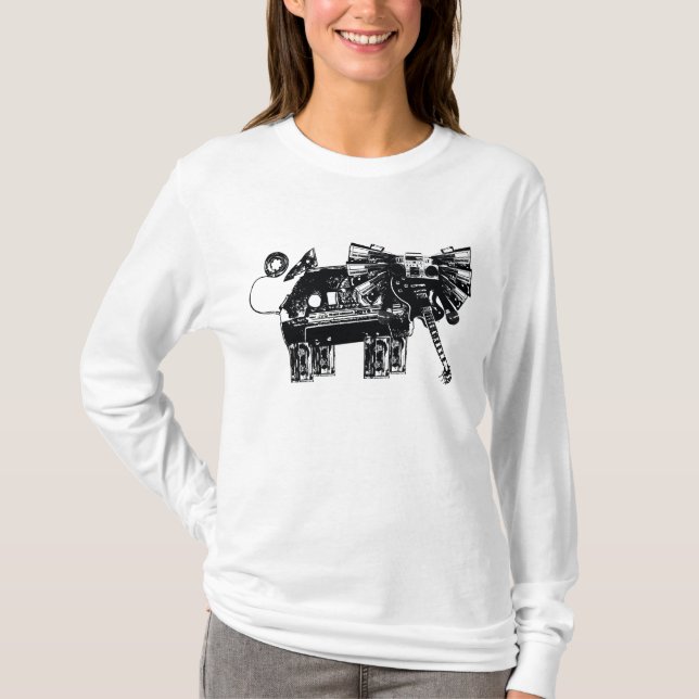 Camiseta oiga los elefantes (Anverso)