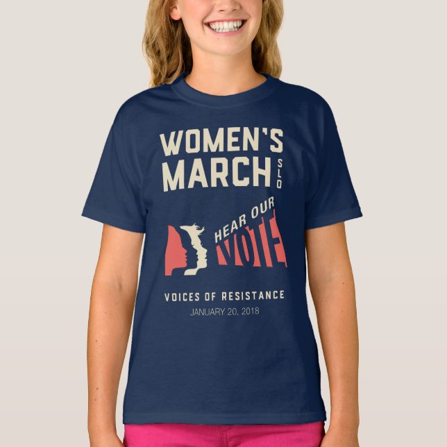 Camiseta Oiga nuestro voto - acontecimiento de marzo SLO de (Anverso)