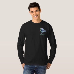 Camiseta OIL SPILL 2021 Unisex de manga larga en Aqua Slick
