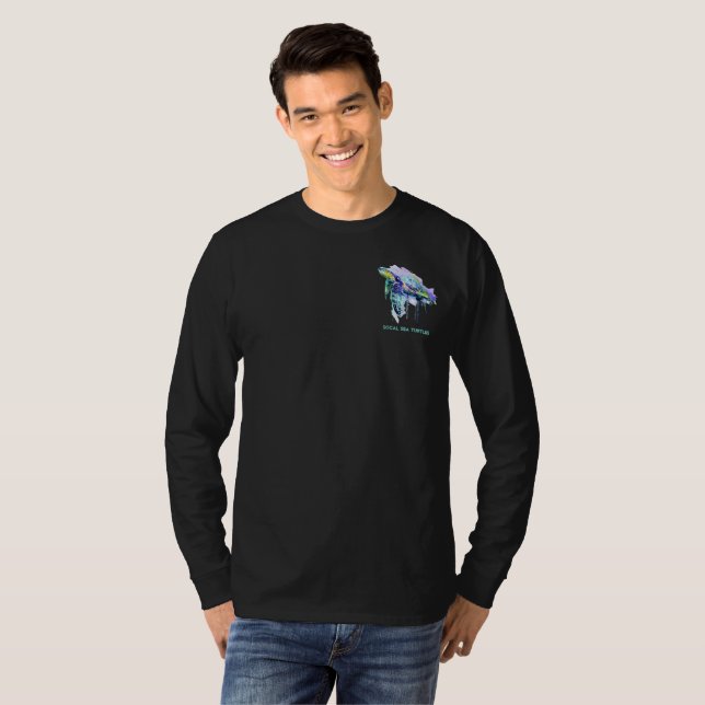 Camiseta OIL SPILL 2021 Unisex de manga larga en Aqua Slick (Anverso completo)