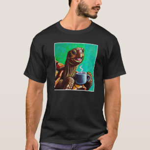 Camiseta Oilpainting Feliz lagarto de lagarto y sli de lomo