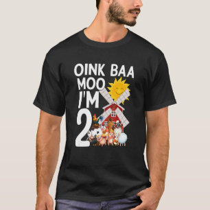 Camiseta Oink Baa Moo Estoy a favor de celebrar el Happ del