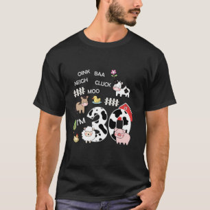 Camiseta Oink Baa Neigh Cluck Moo I m 30th Birthday Cute Fa