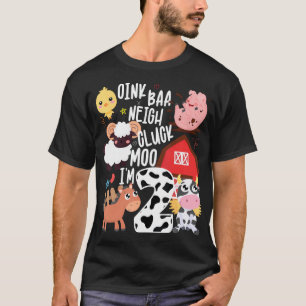 Camiseta Oink Baa Neigh Cluck Moo Im Dos Agricultores Cumpl