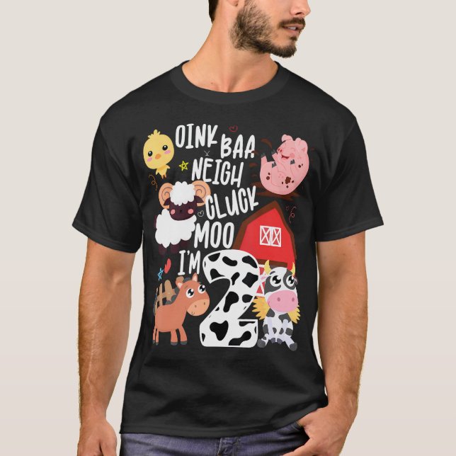 Camiseta Oink Baa Neigh Cluck Moo Im Dos Agricultores Cumpl (Anverso)