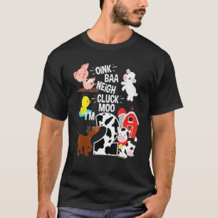 Camiseta Oink Baa Neigh Cluck Moo Tengo el tema de la granj