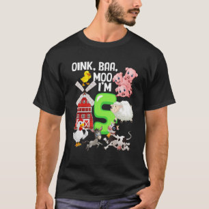 Camiseta Oink Baa Neigh Cluck Moo Tengo el tema de la granj