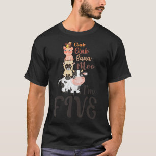Camiseta Oink Baa Neigh Cluck Moo Tengo el tema de la granj
