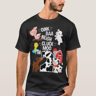 Camiseta Oink Baa Neigh Cluck Moo Tengo el tema de la granj