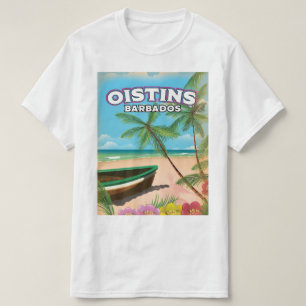 Camiseta Oistins Barbados vintage beach poster