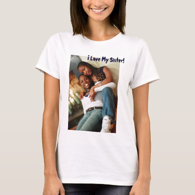 Camiseta ¡OJ7R9926, amo a mi hermana! (Anverso)