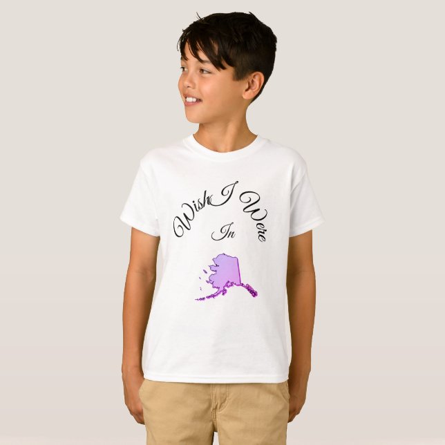 Camiseta Ojalá estuviera en Alaska (Anverso completo)