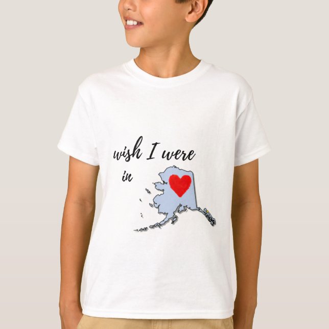 Camiseta Ojalá estuviera en Alaska (Anverso)