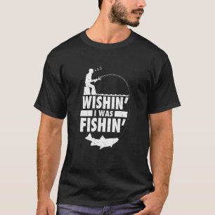 Camiseta Ojalá estuviera pescando maridajes de regalo